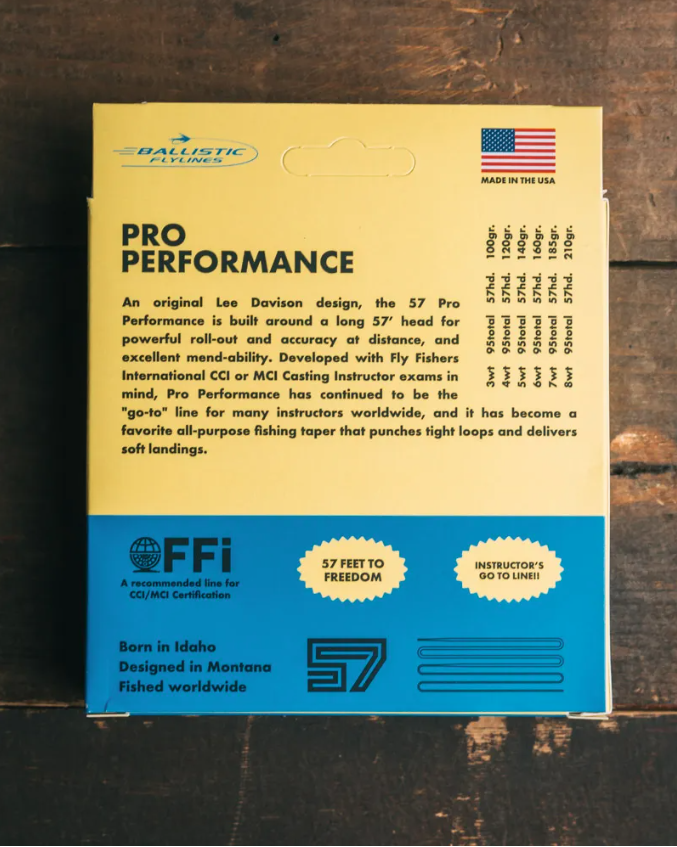 pro performance single hand line — BALLISTIC FLYLINES